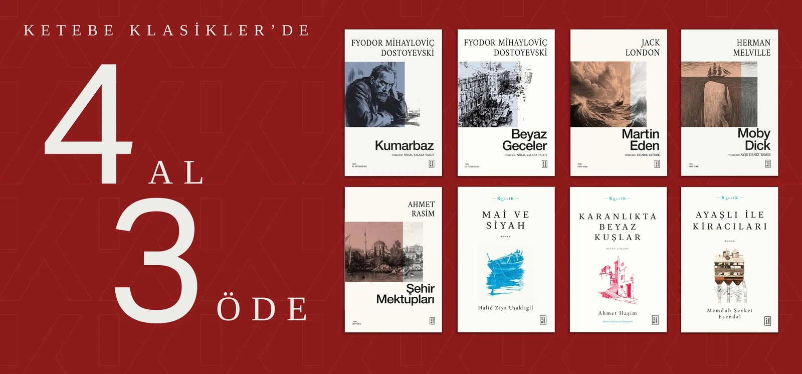 Klasik Eserlerde 4 Al, 3 Öde