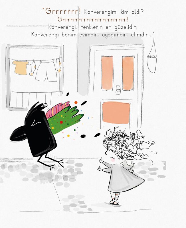 Renkli Çoraplı Kuzgun