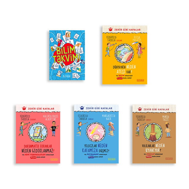 KETEBE ÇOCUK - Zehir Gibi Kafalar Kitap Seti - Bilim Takvimi Hediyeli